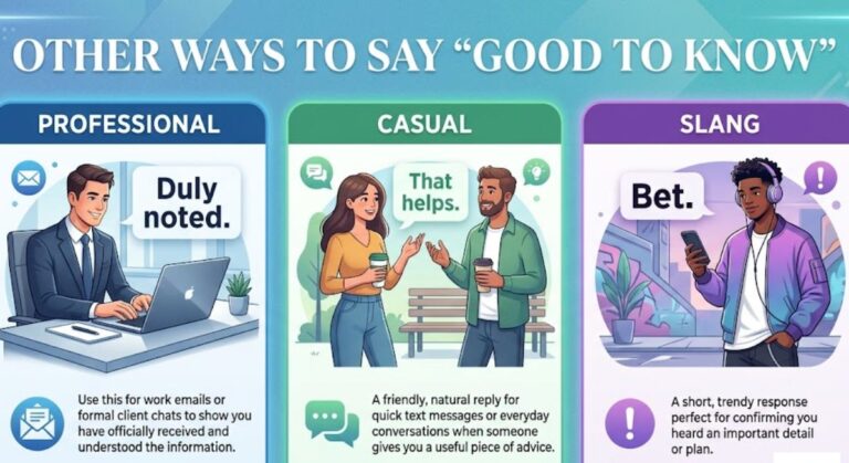 15+ Better Ways to Say "Good to Know" (For Any Situation)
