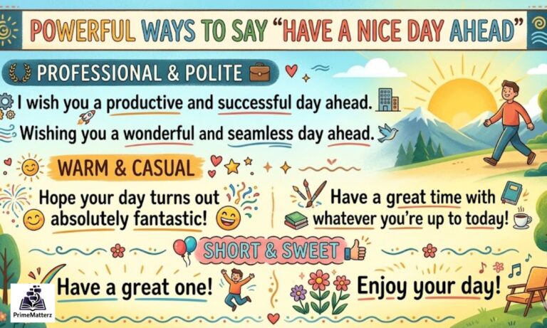 15+ Better Ways to Say "Have a Nice Day Ahead"