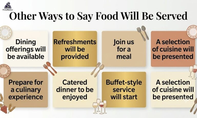 15+ Other Ways to Say "Food Will Be Served"