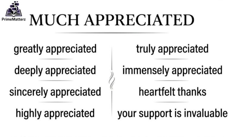 15+ Other Ways to Say "Much Appreciated"