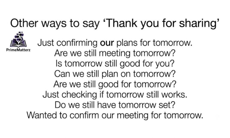 15+ Other Ways to Say "Thank You for Sharing"