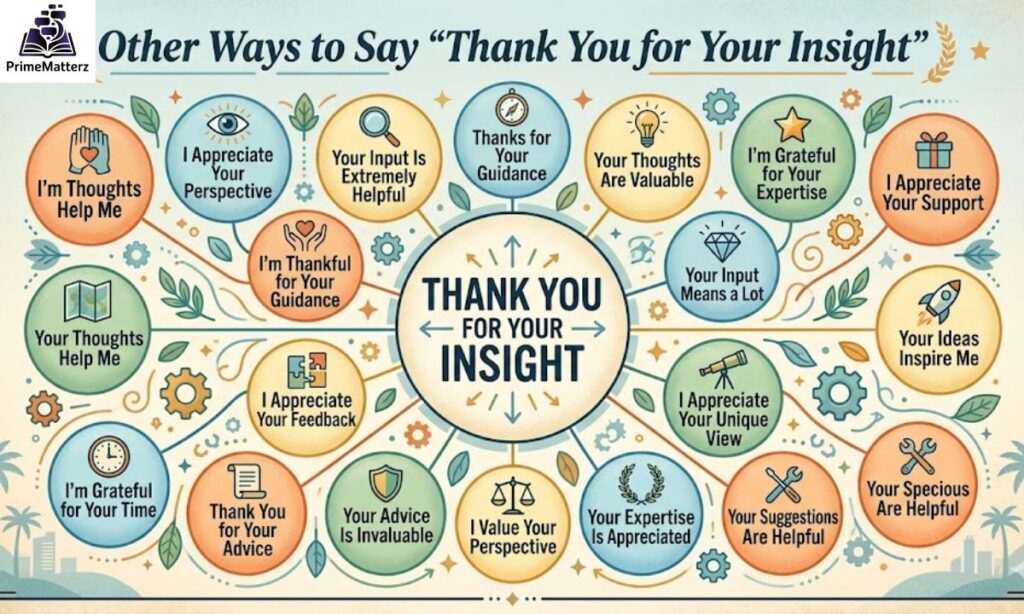 15+ Other Ways to Say "Thank You for Your Insight"