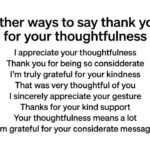 15+ Other Ways to Say "Thank You for Your Thoughtfulness"