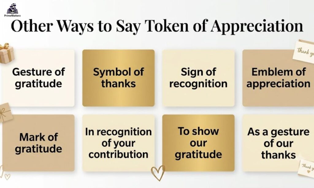 15+ Other Ways to Say "Token of Appreciation"