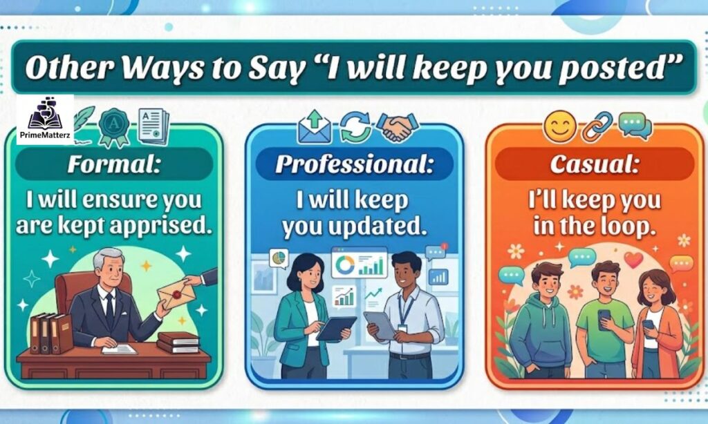 15+Other Ways to Say I Will Keep You Posted