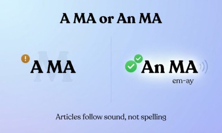A MA or An MA? The Correct Way to Say Your Degree