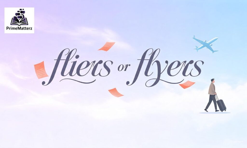 Fliers or Flyers Which Spelling Is Actually Correct