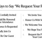 25 Other Ways to Say We Request Your Presence at a Formal Event or Ceremony